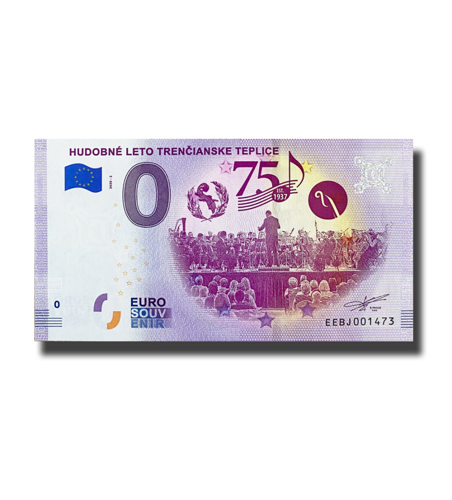 0 Euro Souvenir Banknote Hudobne Leto Trencianske Teplice Slovakia EEBJ 2020-2