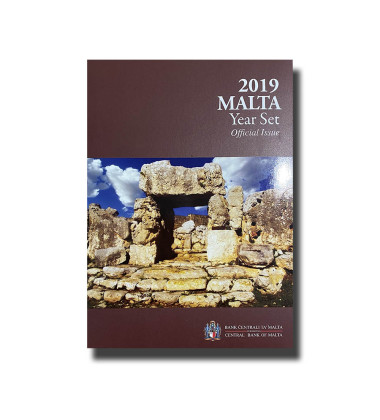 2019 MALTA COIN SET INCL 2 EURO COMM 'F' Mint Mark