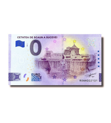 0 Euro Souvenir Banknote Cetatea De Scaun A Sucevei Romania ROAH 2022-1