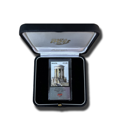 2017 Malta 75th Anniversary Operation Pedestal Silver Stamp