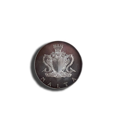 1973 MALTA LM2 SILVER COIN