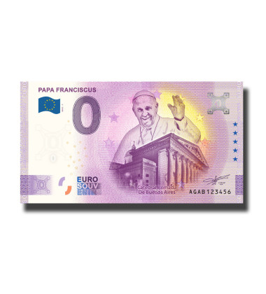 0 Euro Souvenir Banknotes Papa Franciscus Argentina AGAB 2022-1