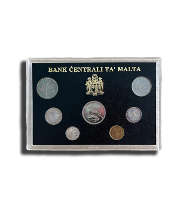 1991 MALTA DECIMAL COIN SET UNCIRCULATED COPPER NICKEL