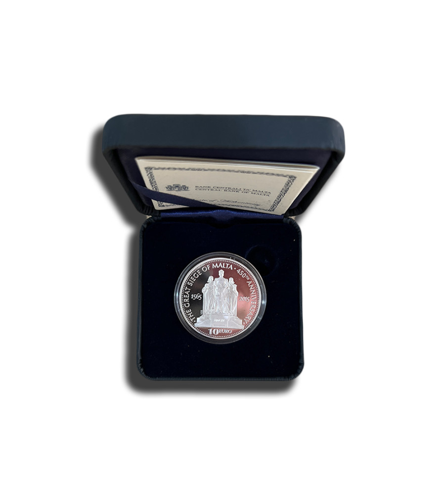 2015 Malta Great Siege of Malta 450th Anniversary Silver Coin in Box