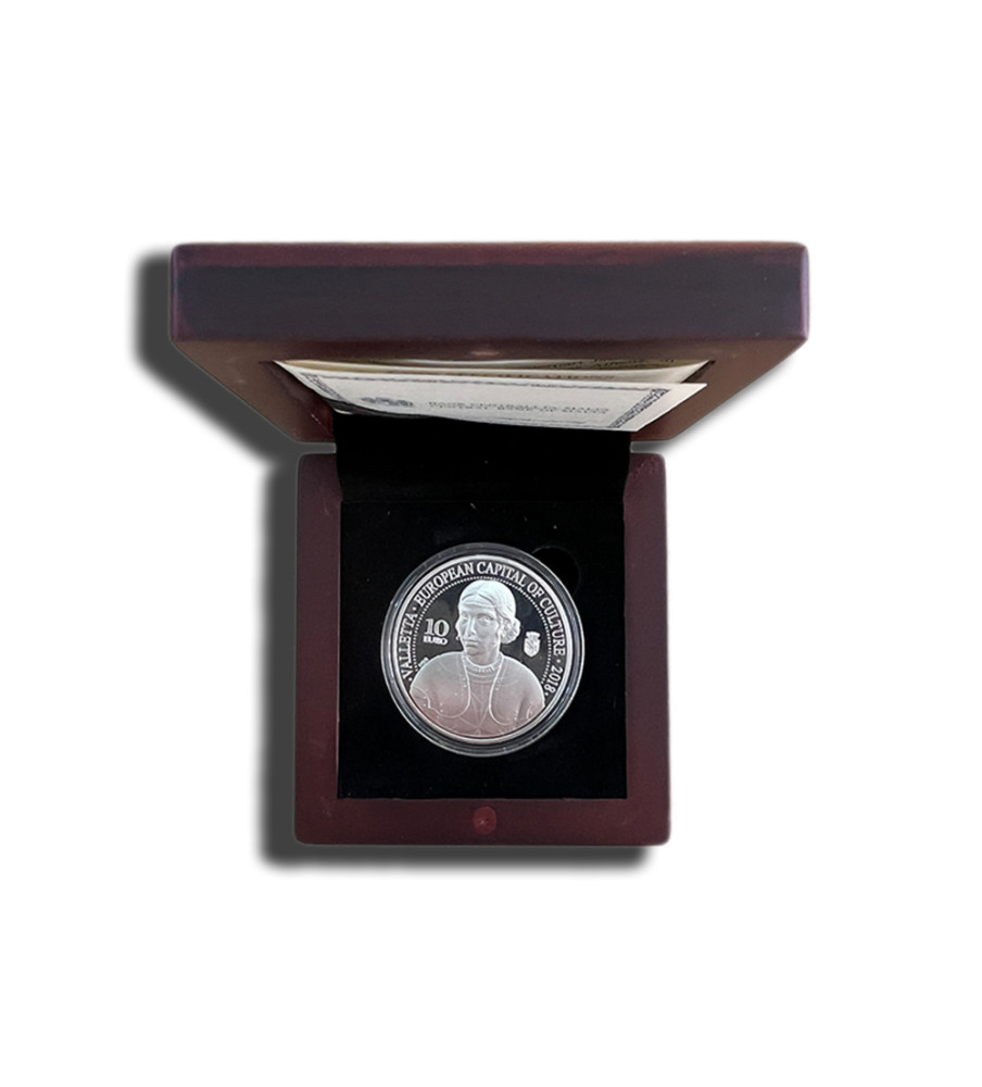 2018 Malta Valletta European Capital of Culture €10 Silver Coin Proof