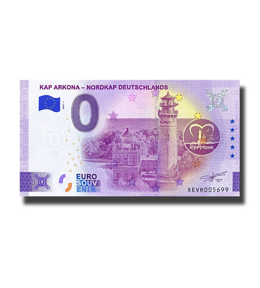 0 Euro Souvenir Banknote Kap Arkona - Nordkap Deutschlands Germany XEVR 2022-1