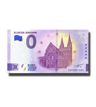 0 Euro Souvenir Banknote Kloster Jerichow Germany XEVF 2022-1