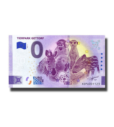 0 Euro Souvenir Banknote Tierpark Gettorf Germany XEPU 2022-3