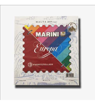 2019 Malta Supplement Sheets MARINI 5 Pages With Strips