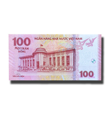 2016 Vietnam 100 Dong Banknote Ho Chi Minh Uncirculated