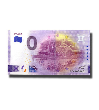 0 Euro Souvenir Banknote Praha Czech Republic CZAA 2022-5