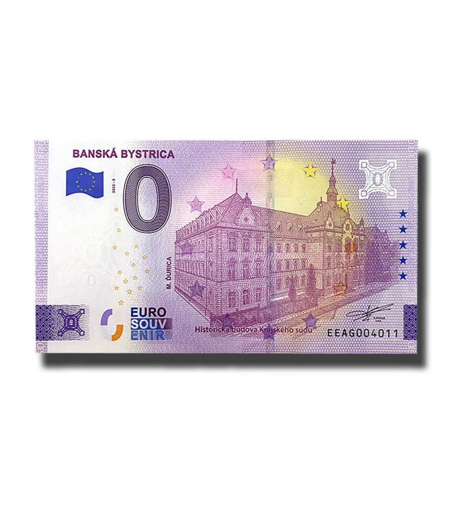 0 Euro Souvenir Banknote Banska Bystrica Slovakia EEAG 2022-2