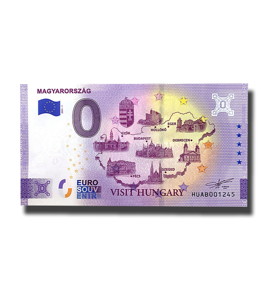 0 Euro Souvenir Banknote Magyarorszag Hungary HUAB 2021-1