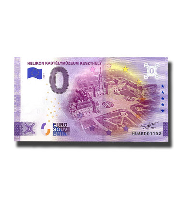 0 Euro Souvenir Banknote Helikon Kastelymuzeum Keszthely Hungary HUAE 2022-1