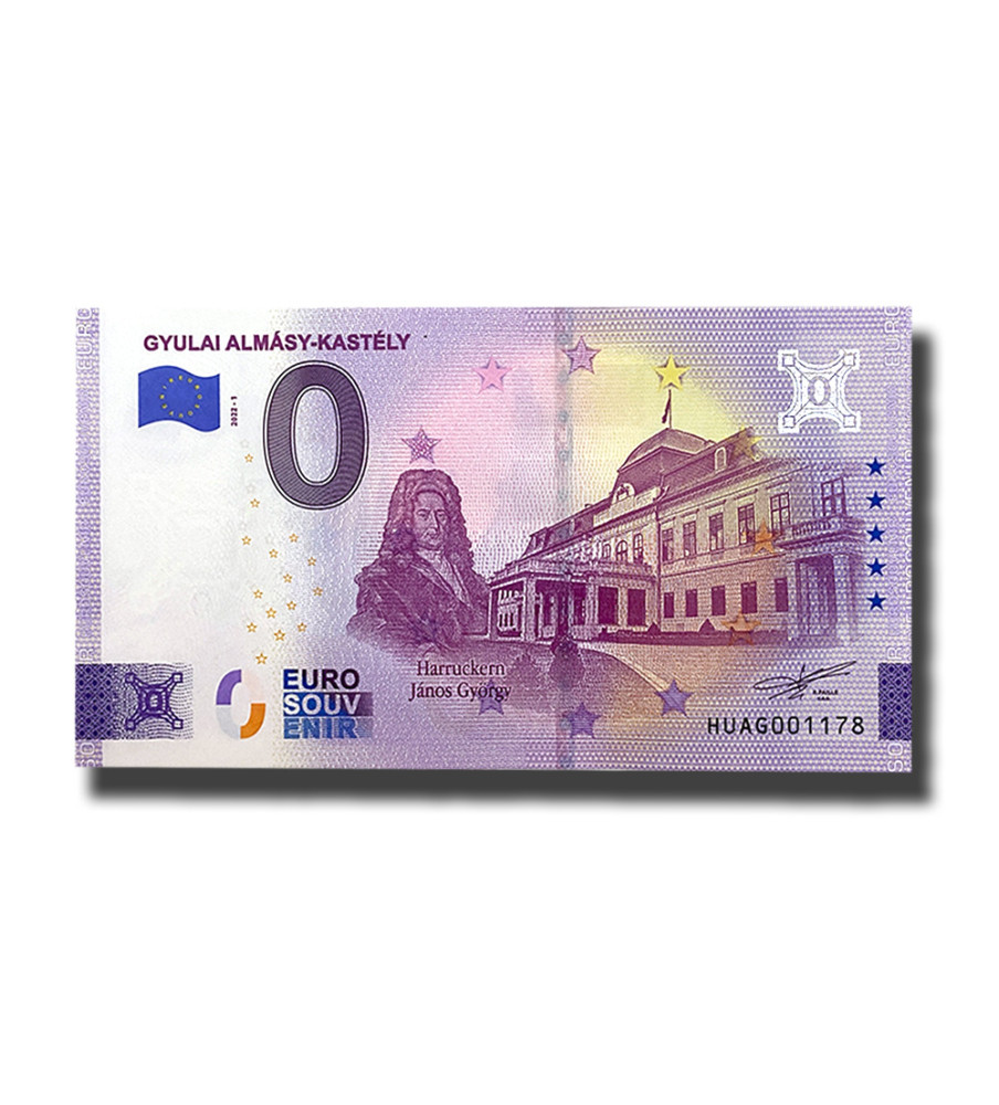 0 Euro Souvenir Banknote Gyulai Almasy-Kastely Hungary HUAG 2022-1