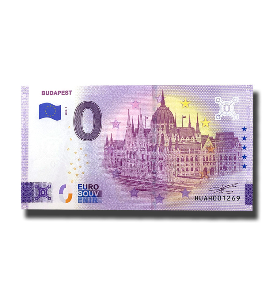 0 Euro Souvenir Banknote Budapest Hungary HUAH 2022-1