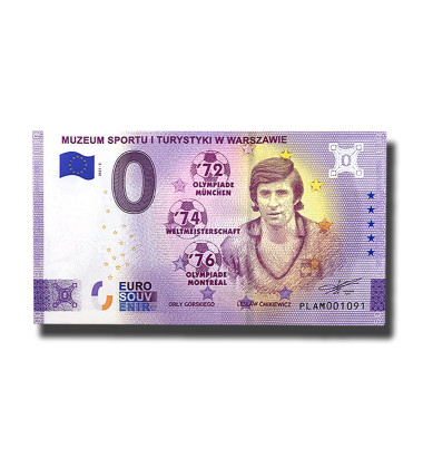 0 Euro Souvenir Banknote Muzeum Sportu I Turystyki W Warszawie Poland PLAM 2021-5