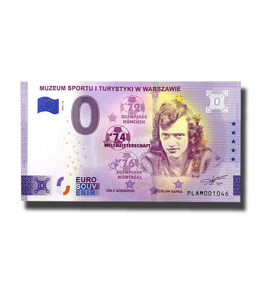 0 Euro Souvenir Banknote Muzeum Sportu I Turystyki W Warszawie Poland PLAM 2022-14