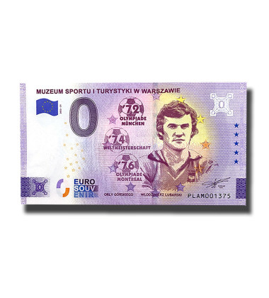 0 Euro Souvenir Banknote Muzeum Sportu I Turystyki W Warszawie Poland PLAM 2022-21