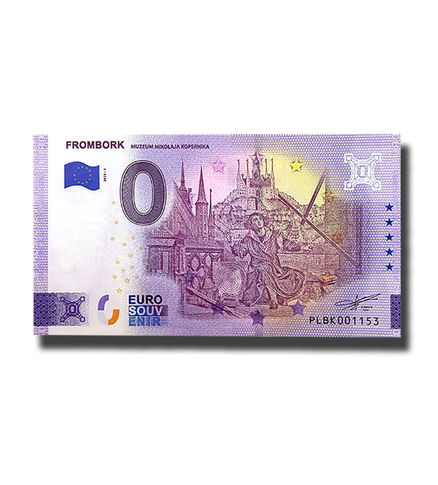 0 Euro Souvenir Banknote Frombork Poland PLBK 2023-1