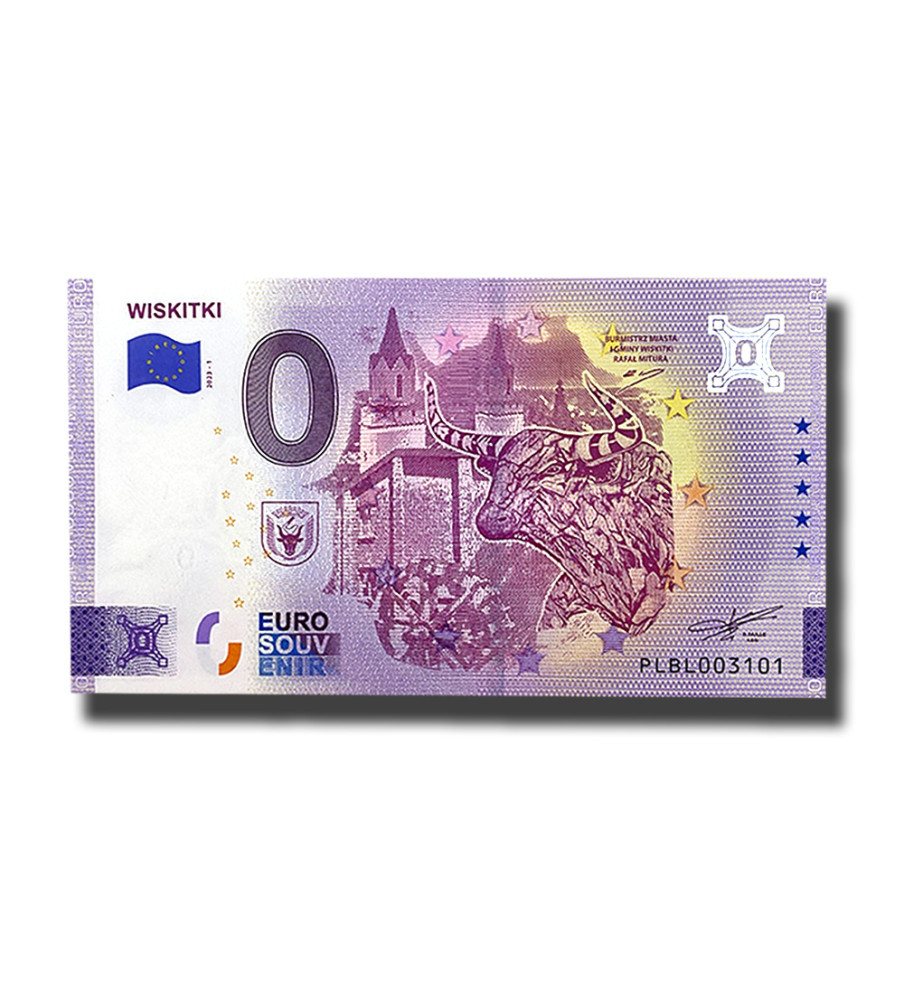 0 Euro Souvenir Banknote Wiskitki Poland PLBL 2023-1