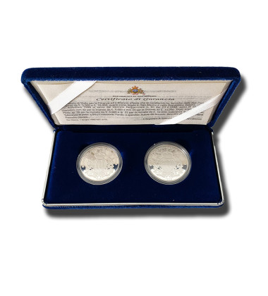 1998 San Marino Europe Towards the 3rd Millennium Set of 2 Silver Coins Proof