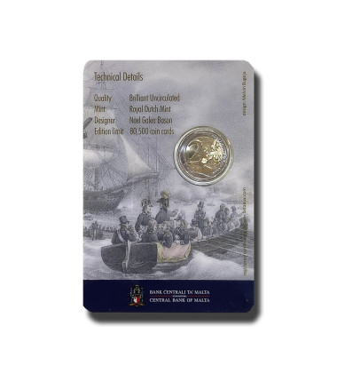 2023 Malta Napoleon Bonaparte and the French in Malta 2 Euro Coin Card