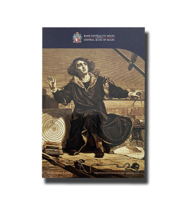 2023 Malta Birth of Nicolaus Copernicus 2 Euro Coin Card