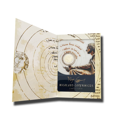 2023 Malta Birth of Nicolaus Copernicus 2 Euro Coin Card