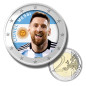 2 Euro Coloured Coin Football Star - Lionel Messi