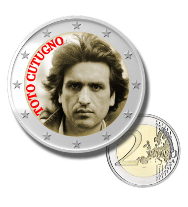 2 Euro Coloured Coin Music Star - Toto Cutugno