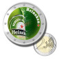 2 Euro Coloured Coin Beer Brand - Heineken