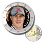 2 Euro Coloured Coin Racing Driver - Michael Schumacher