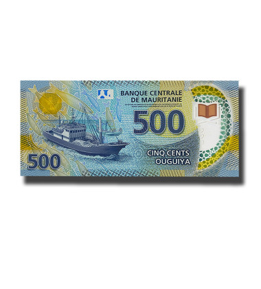 2020 Mauritania 500 Ouguiya Polymer Banknote Uncirculated