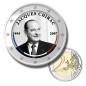 2 Euro Coloured Coin Jacques Chirac - President of France