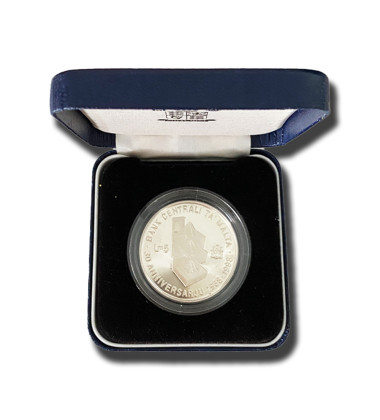 1998 MALTA 30TH ANN OF THE CENTRAL BANK OF MALTA LM5 SILVER COIN PROOF