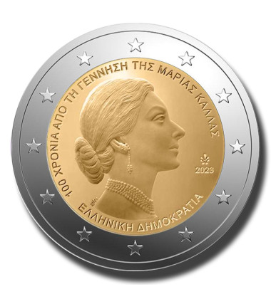 2023 Greece Maria Callas 2 Euro Coin