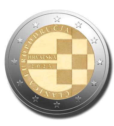 2023 Croatia Member Of Euro Area 2 Euro Coin