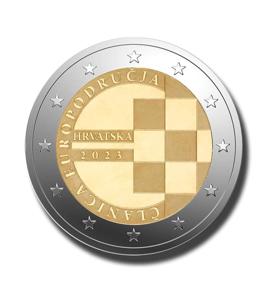 2023 Croatia Member Of Euro Area 2 Euro Coin