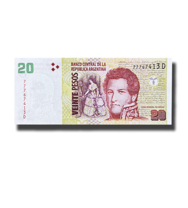 2003 Argentina 20 Pesos Banknote Uncirculated