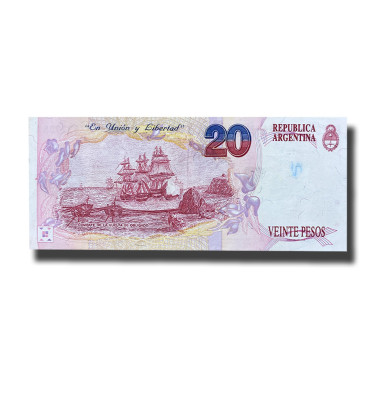 1992-1997 Argentina 20 Pesos Banknote Juan Manuel De Rosas Fine