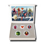 2 Euro Coloured Coin Set of 5 in Presentation Box - Superhero Movies