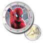 2 Euro Coloured Coin Set of 5 in Presentation Box - Superhero Movies