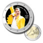 2 Euro Coloured Coin Set of 5 in Presentation Box - Music Stars