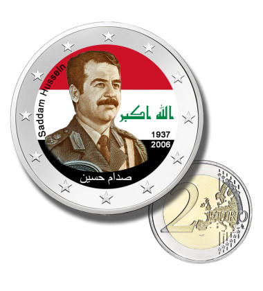 2 Euro Coloured Coin Set of 5 in Presentation Box - Arab Leaders