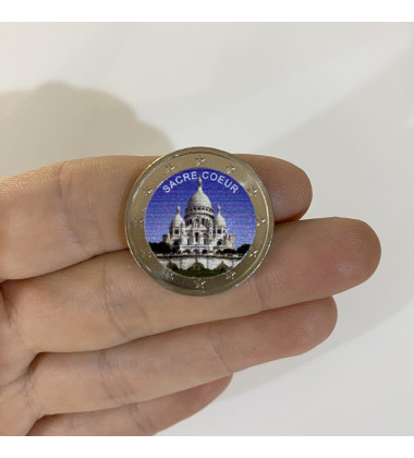 2 Euro Coloured Coin Sacre-Coeur - Paris