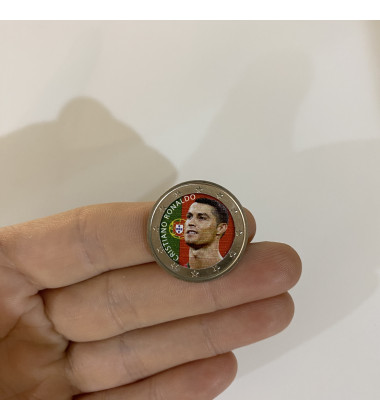 2 Euro Coloured Coin Football Star - Cristiano Ronaldo (Portugal)