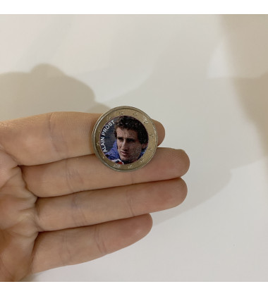 2 Euro Coloured Coin Racing Driver - Alain Prost