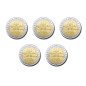 2007 Germany A D F G J Mecklenburg-Vorpommern 2 Euro Coin Set of 5