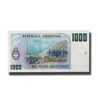 1984 Argentina 1000 Pesos Banknote Gral San Martin Uncirculated